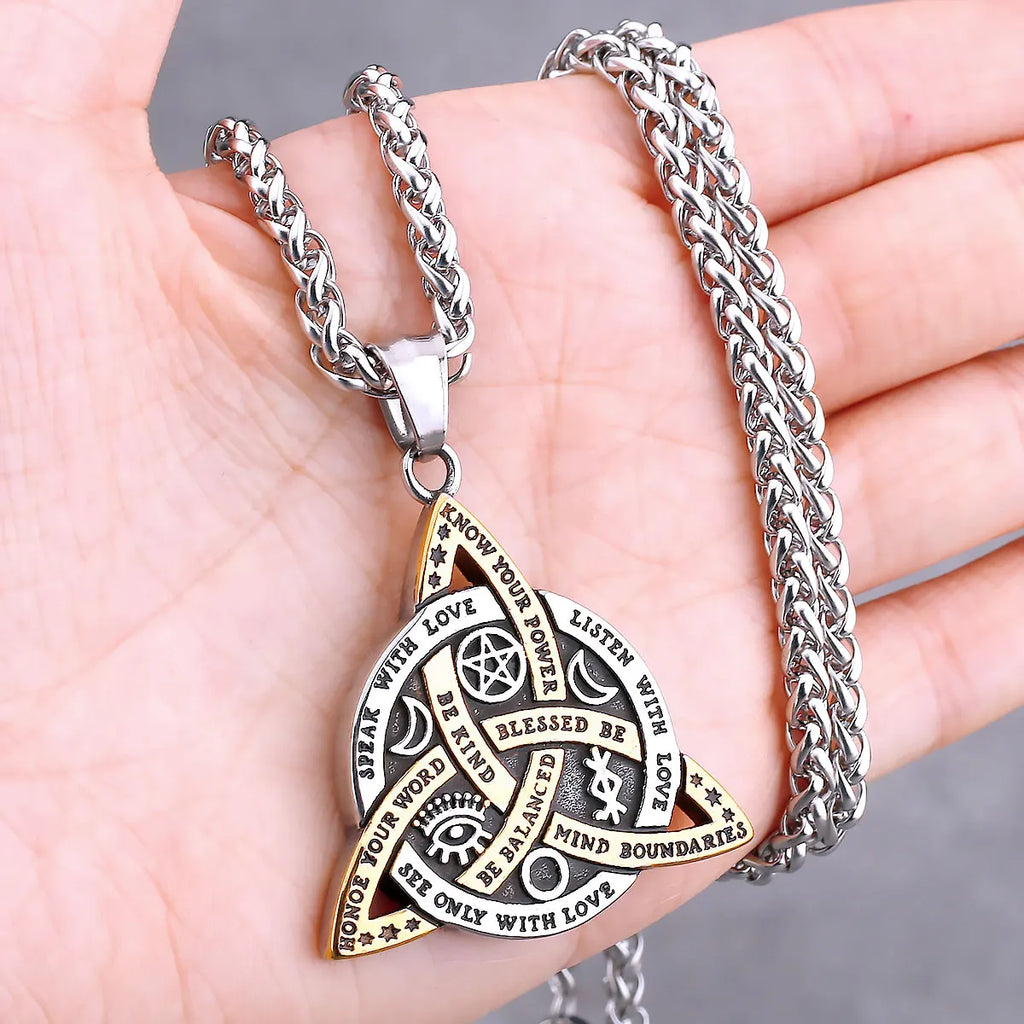 Nordic Vikings Tree of Life Odin Necklace Various Men Celtic Amulet Pendant Stainless Steel Vintage Charm Punk Jewelry Wholesale