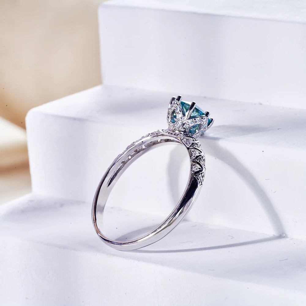 JoyceJelly Luxury 1 Carat D Color VVS Moissanite Jewerly Set For Women S925 Sterling Silver Jewerly Wedding Fine Jewelry Gift