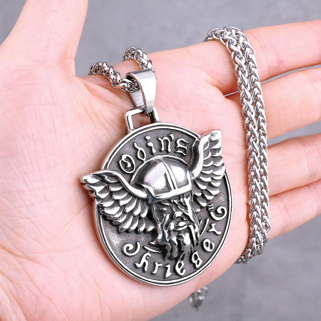 Nordic Vikings Tree of Life Odin Necklace Various Men Celtic Amulet Pendant Stainless Steel Vintage Charm Punk Jewelry Wholesale