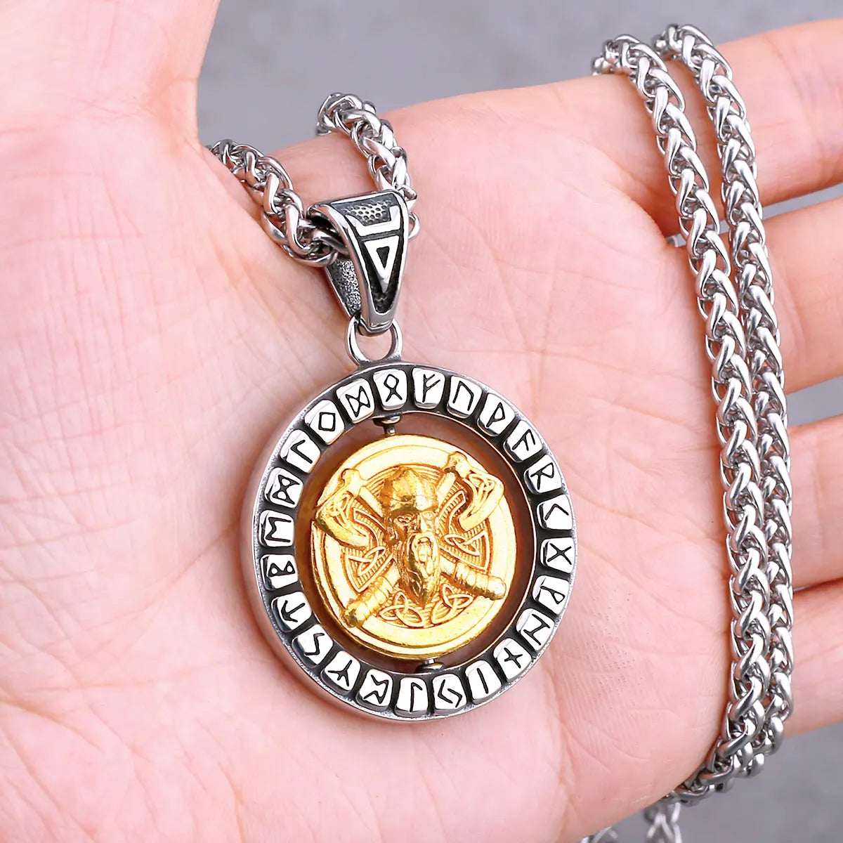 Nordic Vikings Tree of Life Odin Necklace Various Men Celtic Amulet Pendant Stainless Steel Vintage Charm Punk Jewelry Wholesale